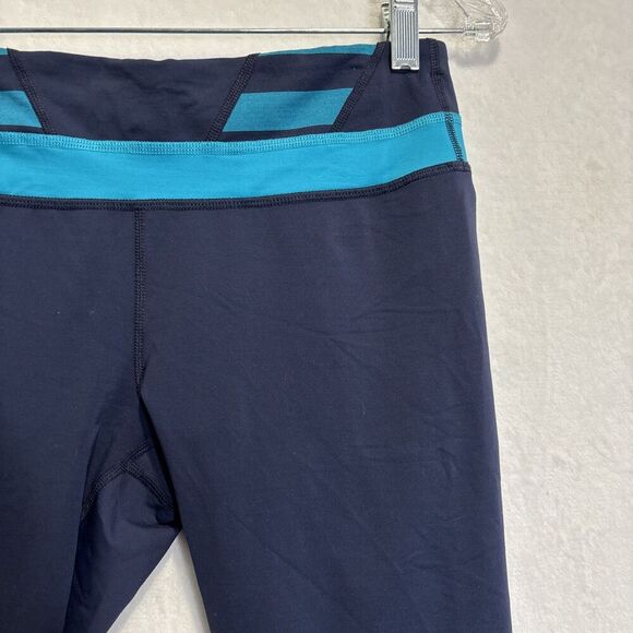 Lululemon Run Inspire Crop II Inkwell Quilt Winter Micro Macro Stripe Surge 6 - Picture 3 of 14